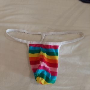 Mens gay pride thong